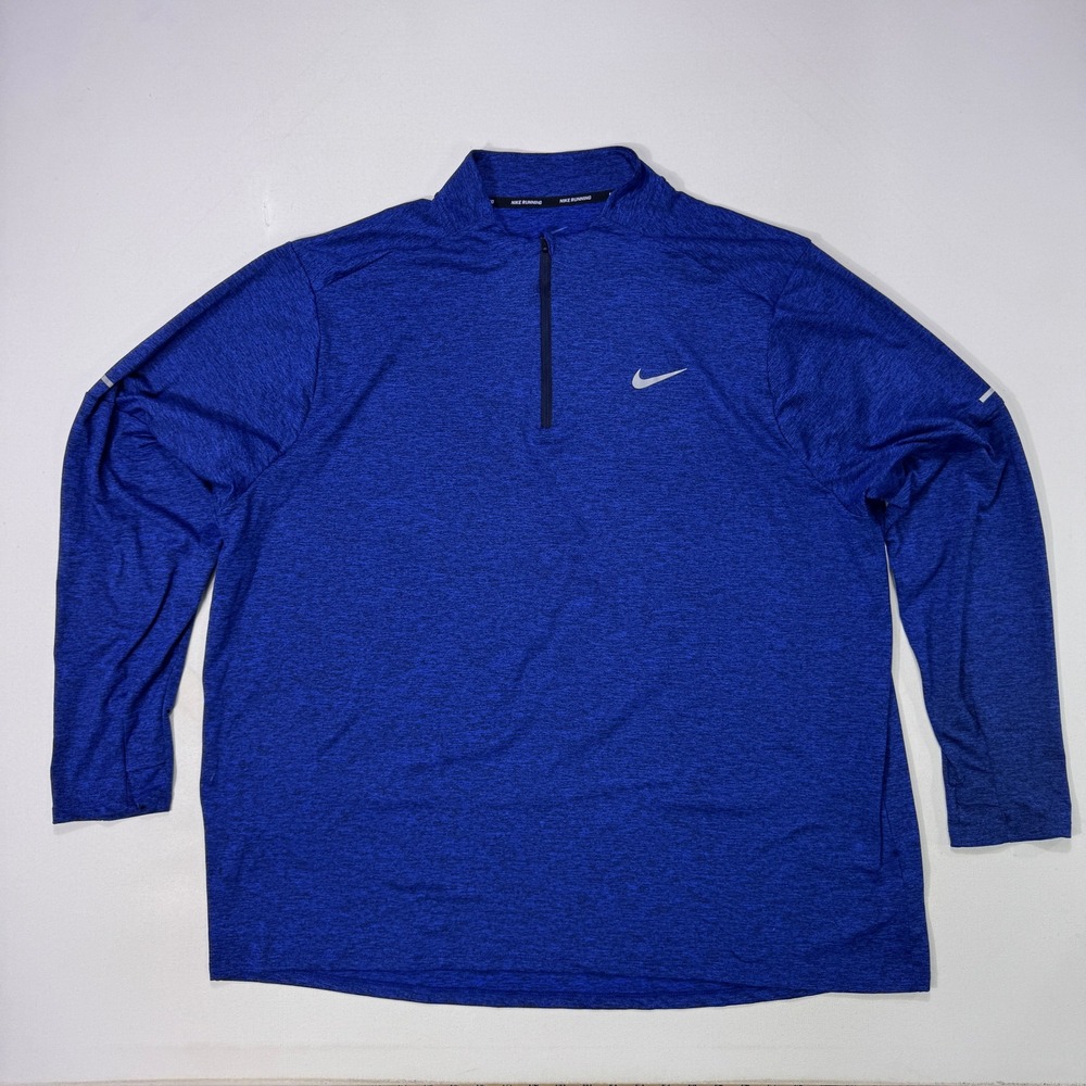 Nike Running Men's 3XL Blue Element 1/2 Zip sweater Performance Activewear